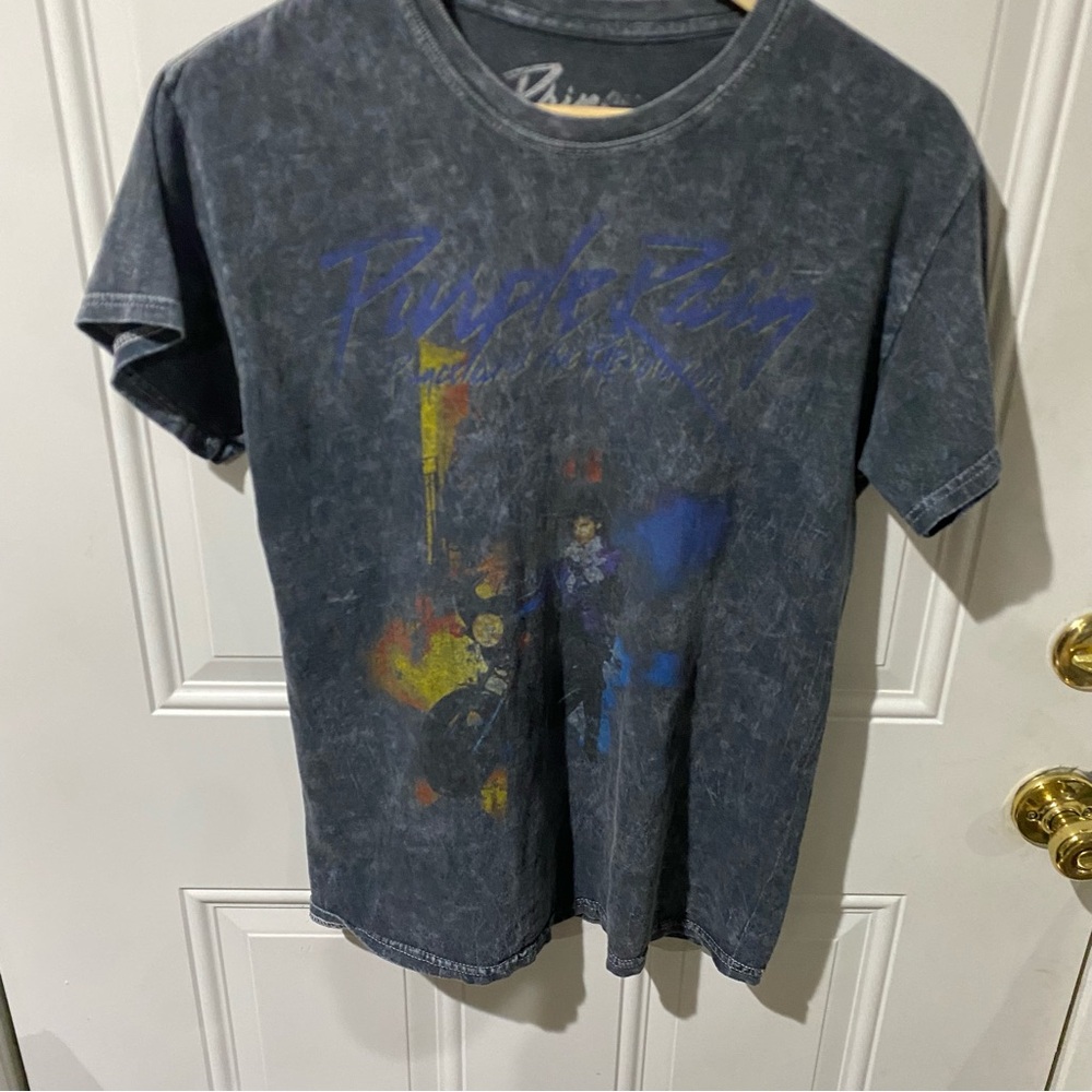 Prince Purple Rain Mineral Wash Graphic T-shirt - Picture 1 of 4